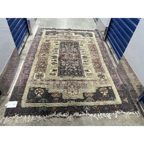 Urban Outfitters Talvi Brushed Rug Tuffed Rug 5 x 7 Brown - Picture 2 of 9